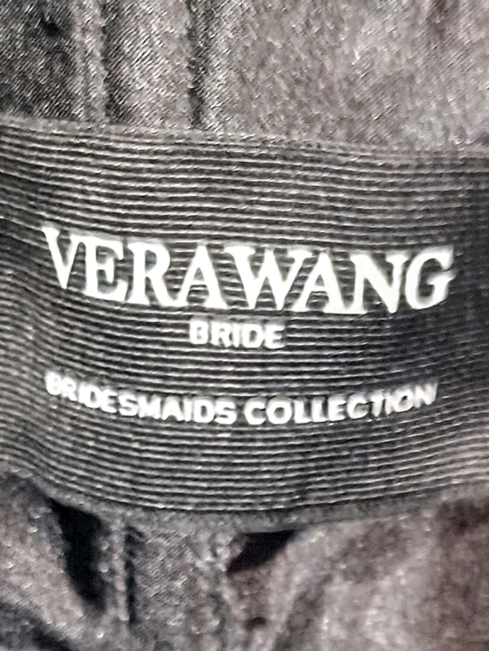 Vera Wang Black Strapless Evening Gown - Picture 3 of 4